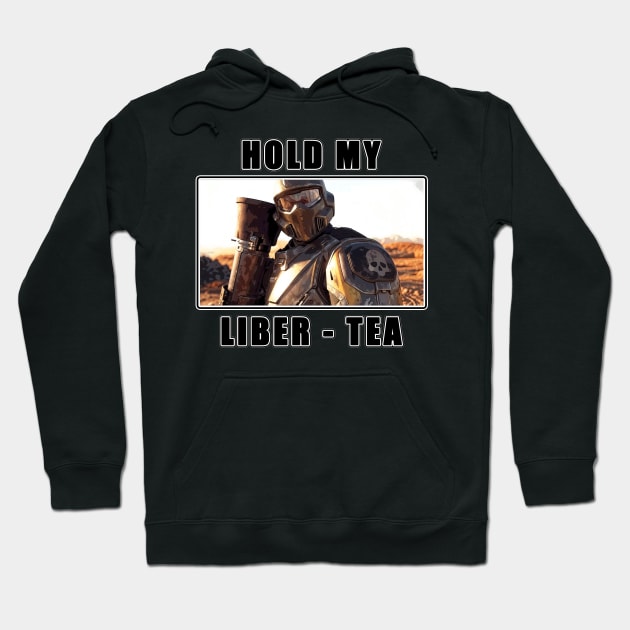 Hold My Liber - Tea Hoodie by clownescape